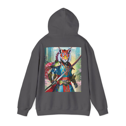 Cyberpunk Samurai Tiger – Heavy Blend™ Hooded Sweatshirt
