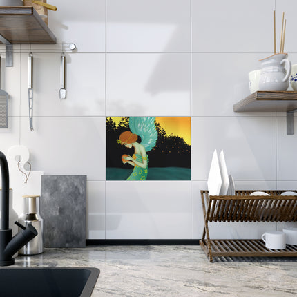 Twilight Angel Ceramic Tile