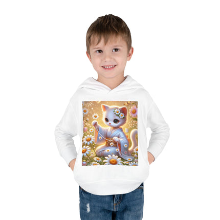 Daisy Chain Whimsy Toddler Pullover Fleece Hoodie