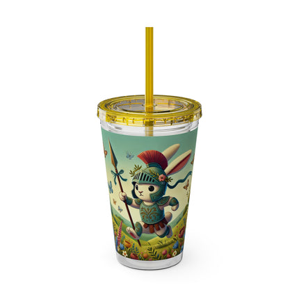 Rabbit Gladiator Sunsplash Tumbler with Straw, 16oz