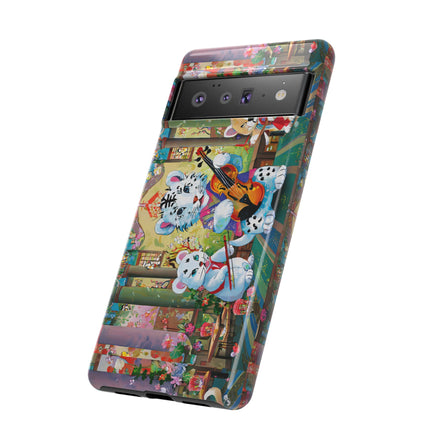 Melodies of the Snow Lion Cub Phone Cases