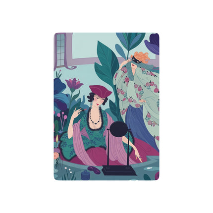🎭🌸 The Ladies Of The Secret Masquerade Playing Cards – Art Deco Floral Mystery