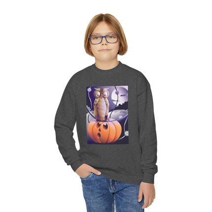 The Startled Pumpkin Youth Crewneck Sweatshirt