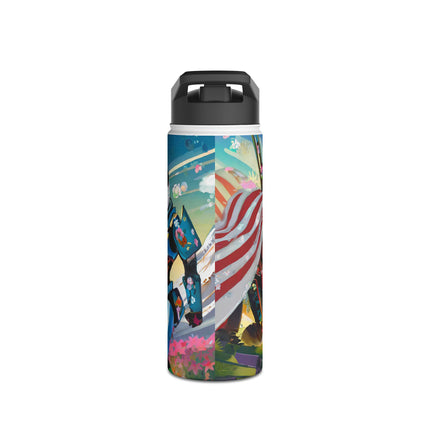 Cyber Punk Robots Stainless Steel Water Bottle
