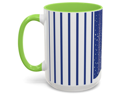 Snowman in Falling Snow Colorful Mugs (11oz, 15oz)