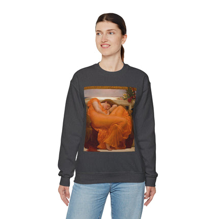 Flaming June by Frederic Leighton Heavy Blend™ Crewneck Sweatshirt