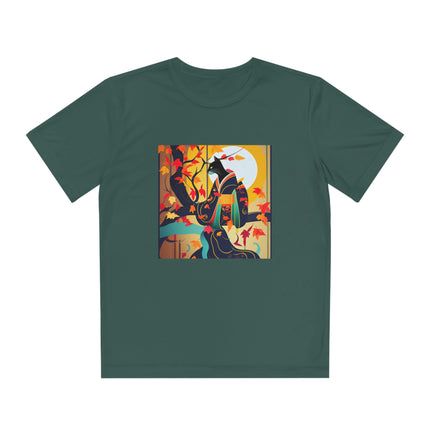 Black Cat in Kimono Youth Competitor Tee