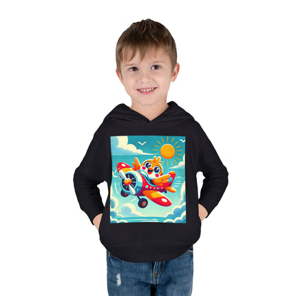 Joyful Bird Aviator Toddler Pullover Fleece Hoodie
