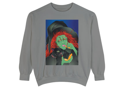 Mirror, Mirror A Witch's Touch Unisex Garment-Dyed Sweatshirt