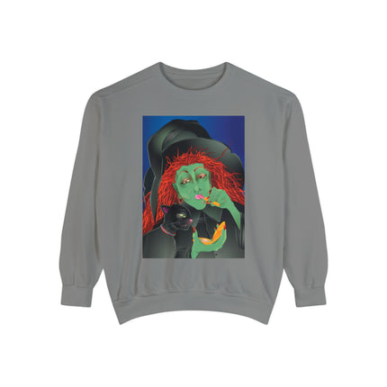 Mirror, Mirror A Witch's Touch Unisex Garment-Dyed Sweatshirt