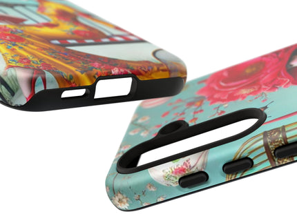 Reading In A Painted Garden Phone Cases