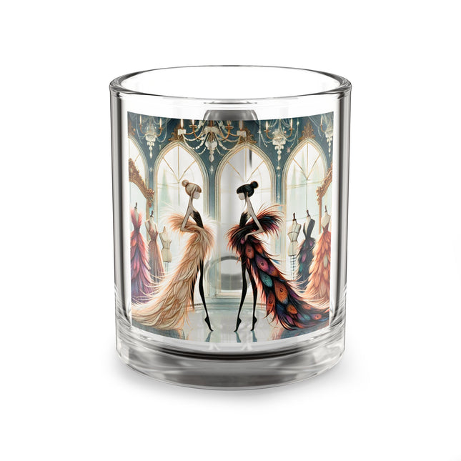 Couture & Wings Glass Mug, 10oz