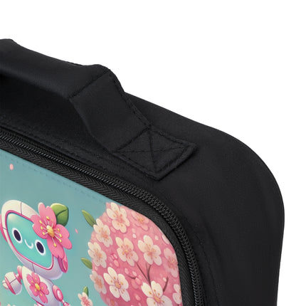 Sakura Sentinel Lunch Bag – Robot Fairy & Blossom Magic