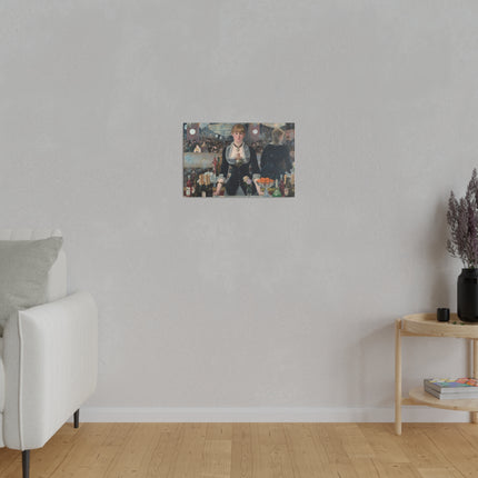 A Bar at the Folies-Bergère by Edouard Manet Matte Canvas, Stretched, 0.75"