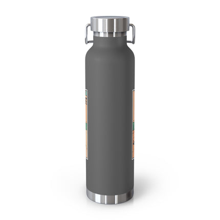Mischievous Mice on Wheels Copper Vacuum Insulated Bottle, 22 oz