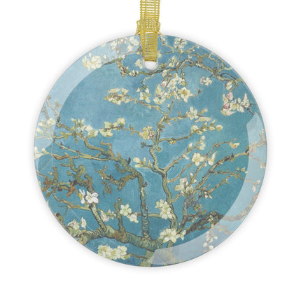 Almond Blossom by Vincent van Gogh Glass Ornament