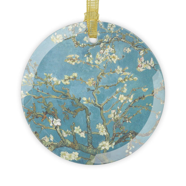 Almond Blossom by Vincent van Gogh Glass Ornament