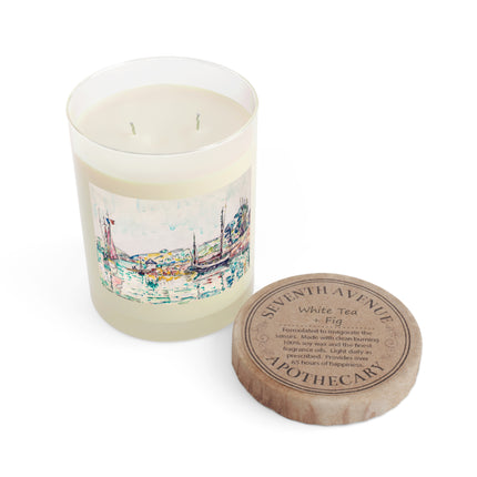 Concarneau by Paul Signac Scented Candle - Full Glass, 11oz - The White Tea & Fig, The Lavender & Sage, and The Ocean Mist & Moss