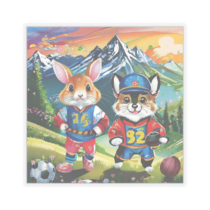 Animal Athletes Kiss-Cut Stickers (4 Sizes)