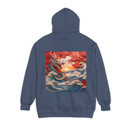 Emergence of the Dragon Unisex Garment-Dyed Hoodie