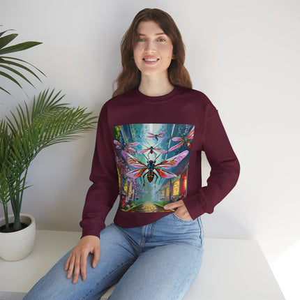Neon Swarm Unisex Heavy Blend™ Crewneck Sweatshirt