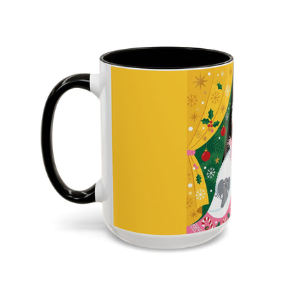 💌🎄 The Christmas Letter Of Holly House Colorful Mug – Whimsical Art Deco Holiday Charm