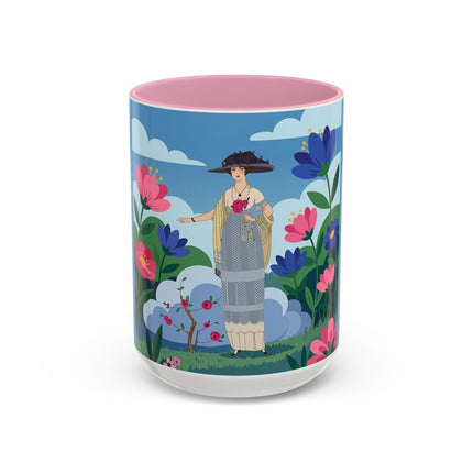 Garden Of New Beginnings Colorful Mugs – Art Deco Floral Elegance