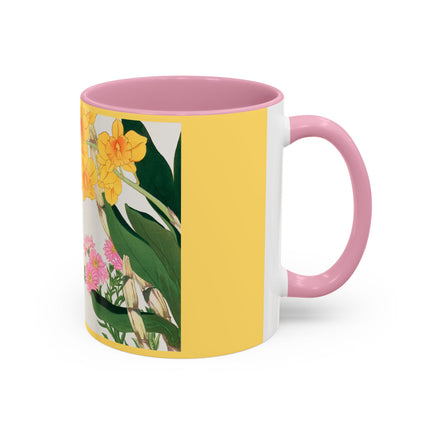 Golden Bow Orchid by Tanigami Kônan Colorful Mugs (11oz, 15oz)