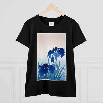 Irises by Ohara Koson Women's Midweight Cotton Tee