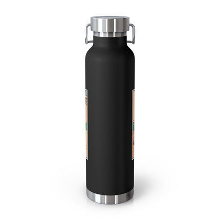Mischievous Mice on Wheels Copper Vacuum Insulated Bottle, 22 oz