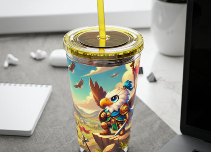 Watchful Guardian Sunsplash Tumbler with Straw, 16oz