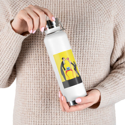 A Moment of Elegance: A Passionate Embrace Amidst Golden Splendor Copper Vacuum Insulated Bottle, 22oz