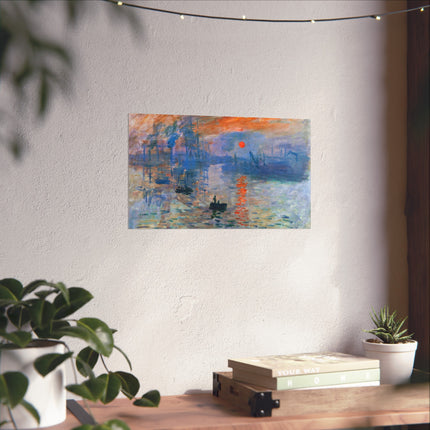 Sunrise by Claude Monet Matte Horizontal Posters