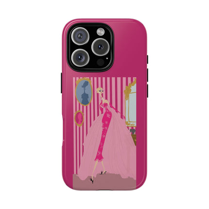 Lady in Pink Phone Case – Graceful Sophistication
