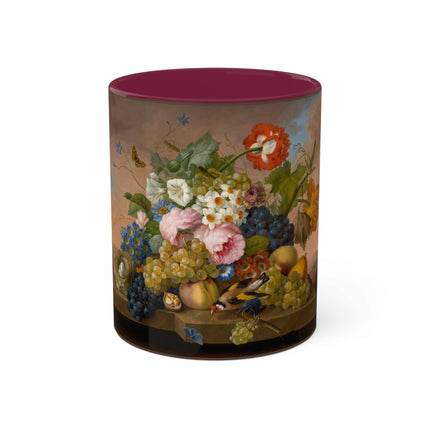 Floral Still Life by Franz Xaver Petter Colorful Mugs, 11oz