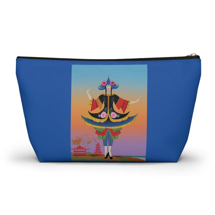 Kabuki Dancer at Twilight Cosmetic Bag – Elegant Performance & Vibrant Fantasy