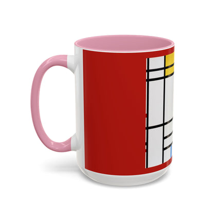 Place de la Concorde by Piet Mondrian Colorful Mugs (11oz, 15oz)