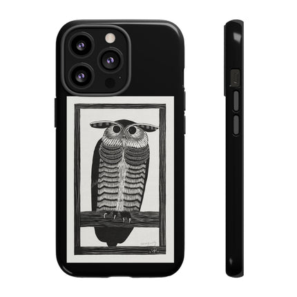 Horned Owl by Samuel Jessurun de Mesquita Phone Cases