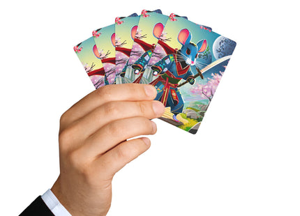 Cyber Samurai Rat Playing Cards