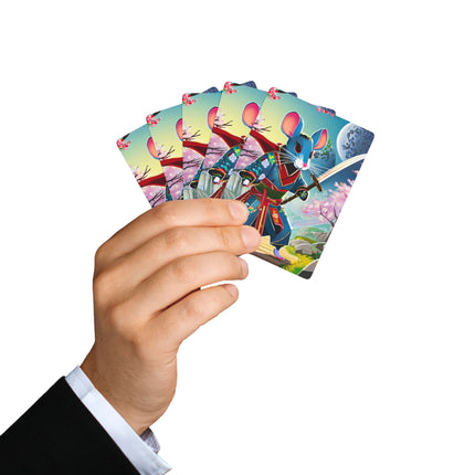 Cyber Samurai Rat Playing Cards