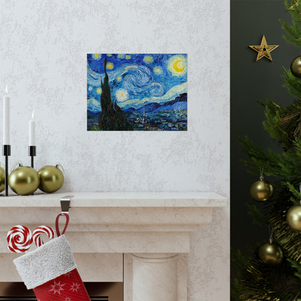 The Starry Night by Vincent Van Gogh Matte Horizontal Posters