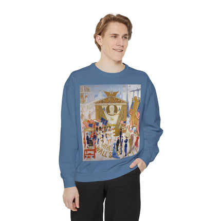 The Cathedrals of Wall Street Unisex Garment-Dyed Sweatshirt