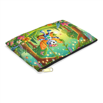 Robot Fairy Accessory Pouch – Whimsical Wonder & Blossom Magic