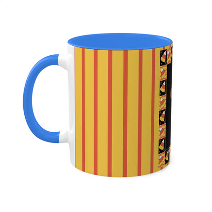 Candy Corn Skeleton Colorful Mugs (11oz, 15oz)