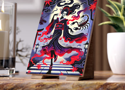 Halloween Sorceress Ceramic Tile