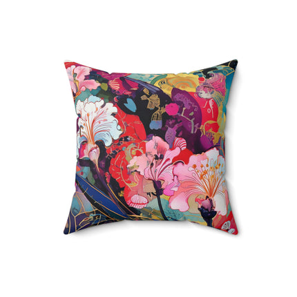 Ethereal Irises Spun Polyester Square Pillow
