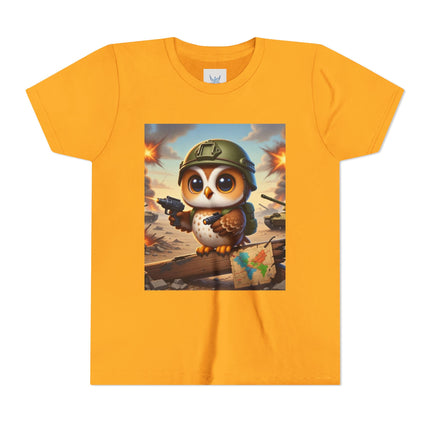 Owl on the Front Lines Youth Short Sleeve Tee