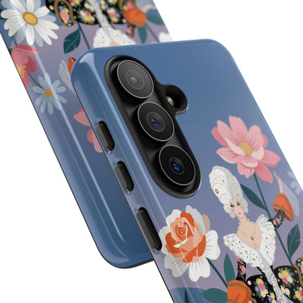 🌸🎀 The Grand Floral Promenade Phone Case – Art Deco Fashion Fantasy
