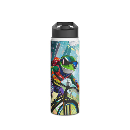 Cyberpunk Frog Stainless Steel Water Bottle