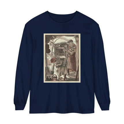 Bric-A-Brac by Fernand Siméon Garment-dyed Long Sleeve T-Shirt